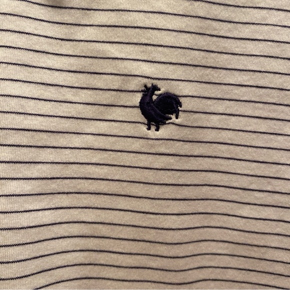 Peter Millar White and Navy Polo Shirt Classic Design - Picture 3 of 5